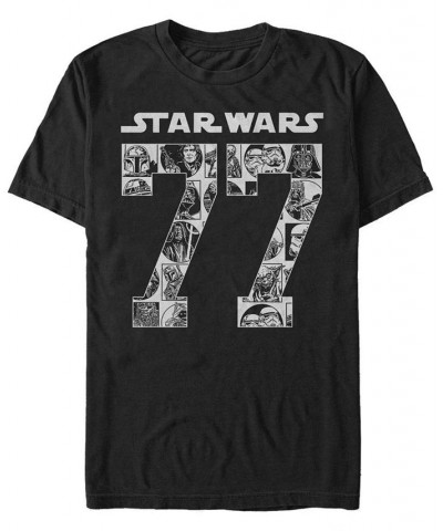 Star Wars Men's Classic Comical Since 77 Short Sleeve T-Shirt Black $18.89 T-Shirts