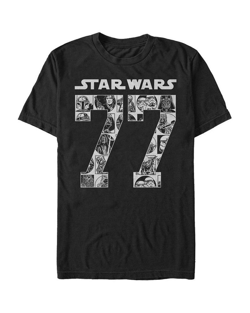 Star Wars Men's Classic Comical Since 77 Short Sleeve T-Shirt Black $18.89 T-Shirts