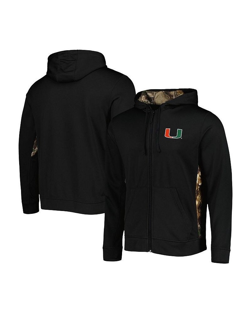 Men's Black, Camo Miami Hurricanes Decoy Full-Zip Hoodie $44.65 Sweatshirt