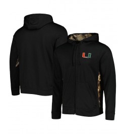 Men's Black, Camo Miami Hurricanes Decoy Full-Zip Hoodie $44.65 Sweatshirt