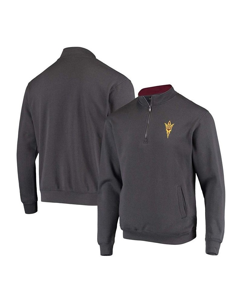 Men's Charcoal Arizona State Sun Devils Tortugas Logo Quarter-Zip Jacket $27.25 Sweatshirt