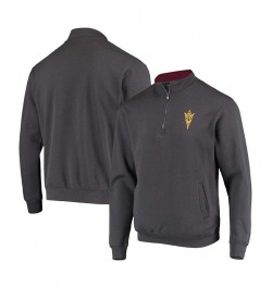 Men's Charcoal Arizona State Sun Devils Tortugas Logo Quarter-Zip Jacket $27.25 Sweatshirt