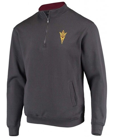 Men's Charcoal Arizona State Sun Devils Tortugas Logo Quarter-Zip Jacket $27.25 Sweatshirt