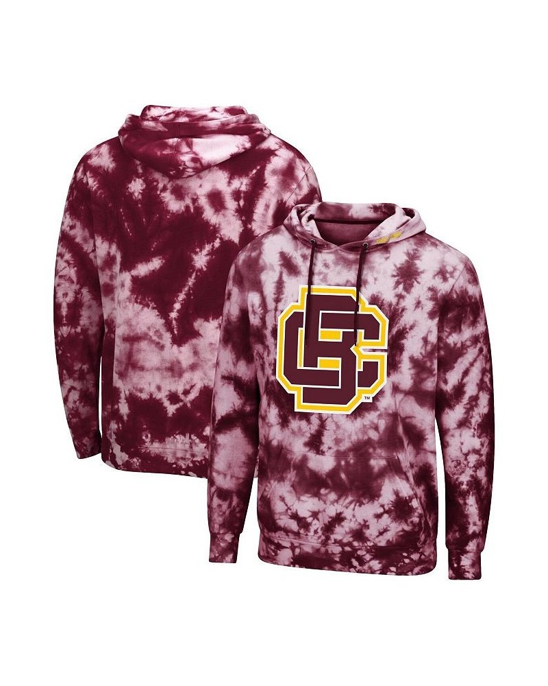 Men's Maroon Bethune-Cookman Wildcats Tie-Dye Pullover Hoodie $26.00 Sweatshirt