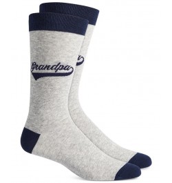 Men's Grandpa Crew Socks Gray $12.00 Socks