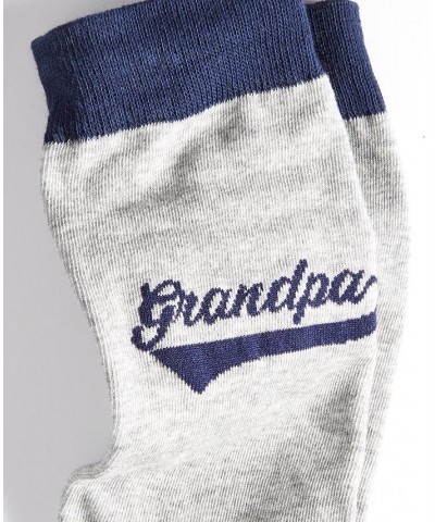 Men's Grandpa Crew Socks Gray $12.00 Socks