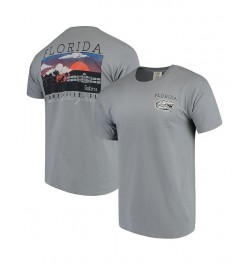 Men's Gray Florida Gators Comfort Colors Campus Scenery T-shirt $25.19 T-Shirts