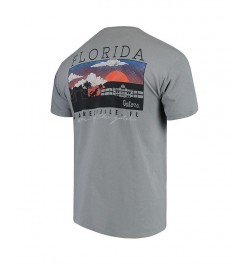 Men's Gray Florida Gators Comfort Colors Campus Scenery T-shirt $25.19 T-Shirts