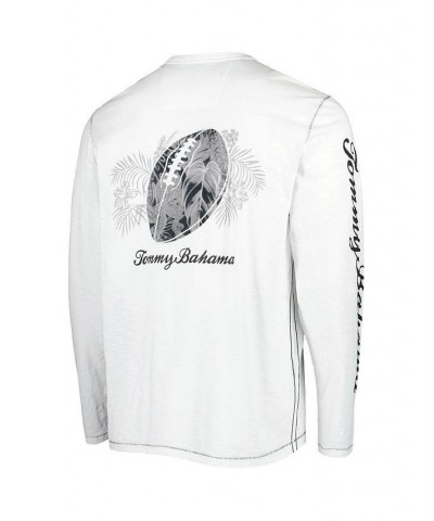 Men's White Cleveland Browns Laces Out Billboard Long Sleeve T-shirt $52.80 T-Shirts