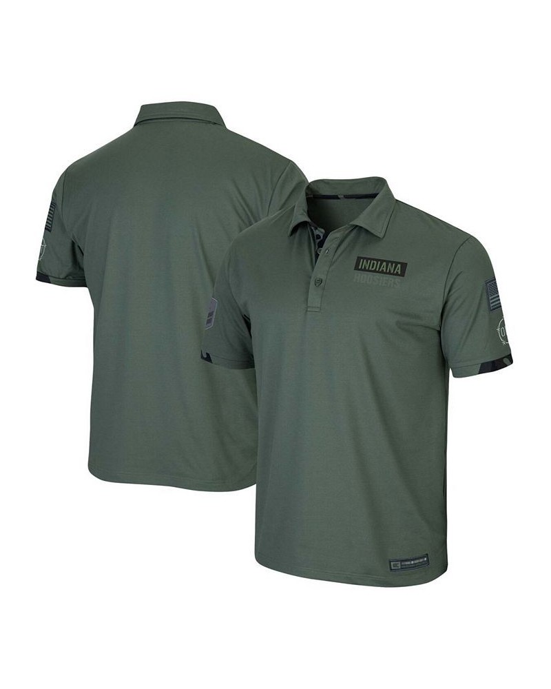 Men's Green Indiana Hoosiers OHT Military Inspired Appreciation Echo Polo $24.60 Polo Shirts