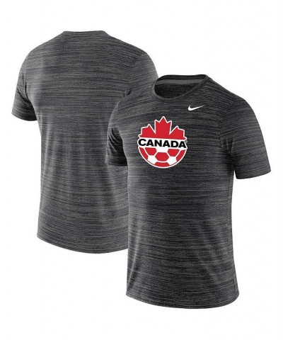 Men's Black Canada Soccer Primary Logo Velocity Legend T-shirt $25.00 T-Shirts