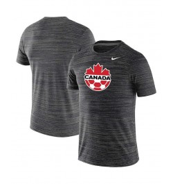 Men's Black Canada Soccer Primary Logo Velocity Legend T-shirt $25.00 T-Shirts