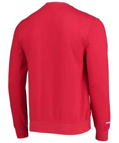 Men's Red Beast Mode Collegiate Logo Pullover Sweatshirt $30.79 Sweatshirt