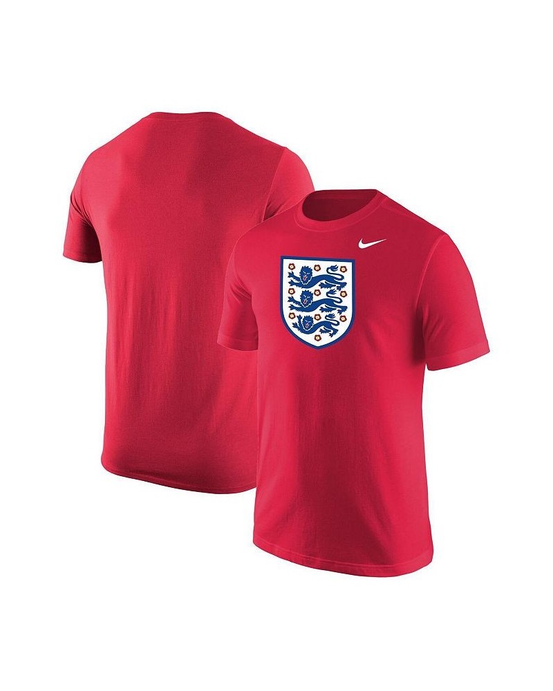 Men's Red England National Team Core T-shirt $23.99 T-Shirts