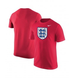 Men's Red England National Team Core T-shirt $23.99 T-Shirts