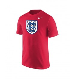 Men's Red England National Team Core T-shirt $23.99 T-Shirts