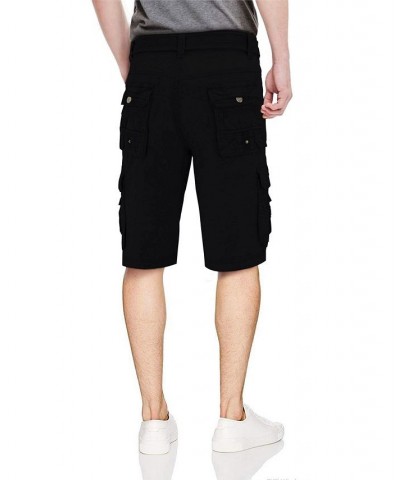 Men's Belted Snap Detail Cargo Shorts PD01 $34.22 Shorts