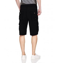 Men's Belted Snap Detail Cargo Shorts PD01 $34.22 Shorts