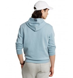 Men's Logo-Embossed Double-Knit Hoodie Blue $43.47 Sweatshirt