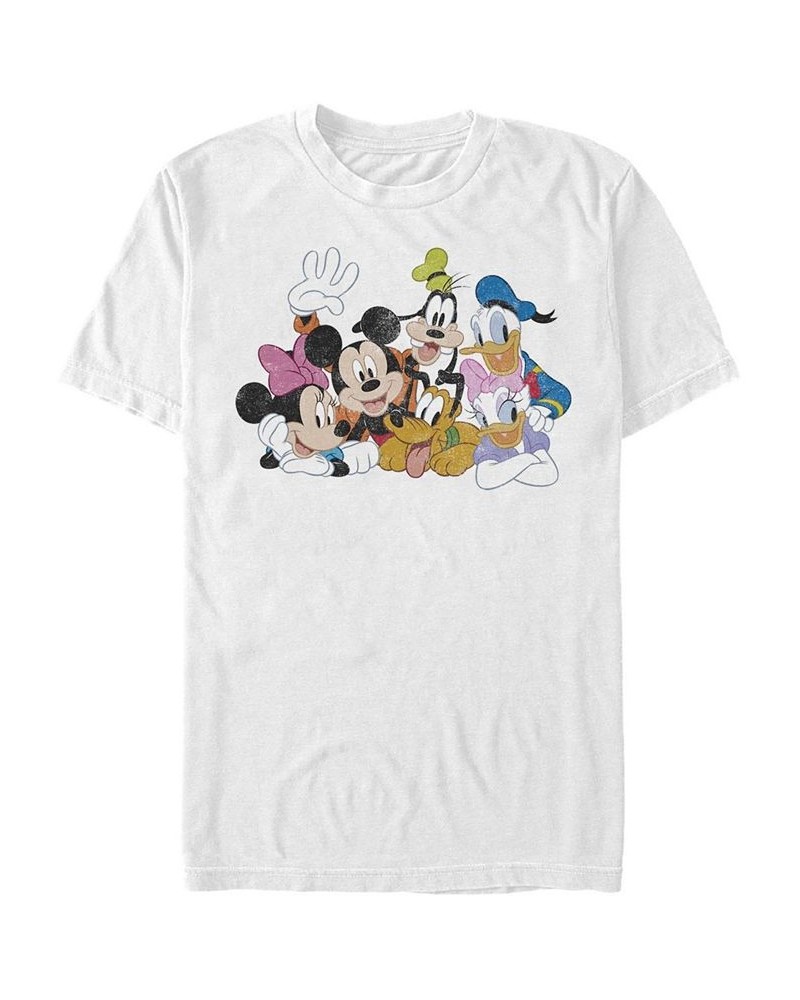 Men's Mickey Group Short Sleeve Crew T-shirt White $14.00 T-Shirts