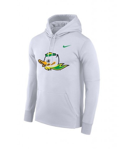 Men's White Oregon Ducks Alternate Performance Pullover Hoodie $44.10 Sweatshirt