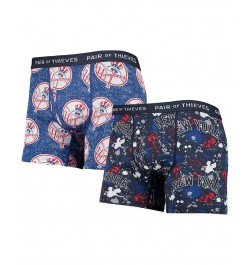 Men's Navy, Blue New York Yankees Super Fit 2-Pack Boxer Briefs Set $22.00 Underwear