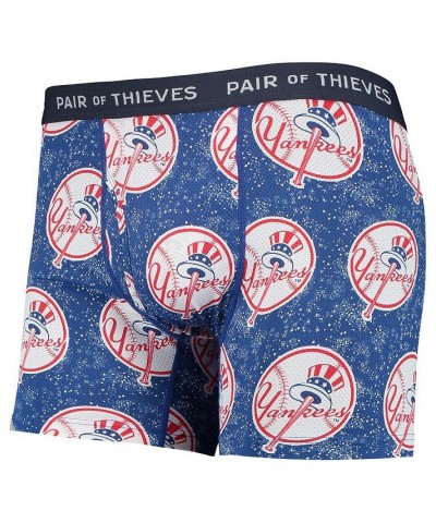 Men's Navy, Blue New York Yankees Super Fit 2-Pack Boxer Briefs Set $22.00 Underwear