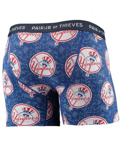 Men's Navy, Blue New York Yankees Super Fit 2-Pack Boxer Briefs Set $22.00 Underwear