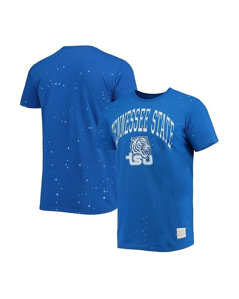 Men's Royal Tennessee State Tigers Bleach Splatter T-shirt $23.84 T-Shirts