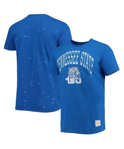 Men's Royal Tennessee State Tigers Bleach Splatter T-shirt $23.84 T-Shirts