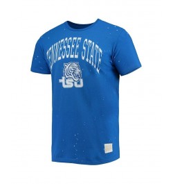 Men's Royal Tennessee State Tigers Bleach Splatter T-shirt $23.84 T-Shirts