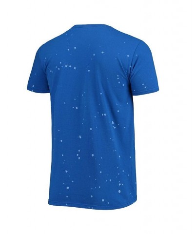 Men's Royal Tennessee State Tigers Bleach Splatter T-shirt $23.84 T-Shirts