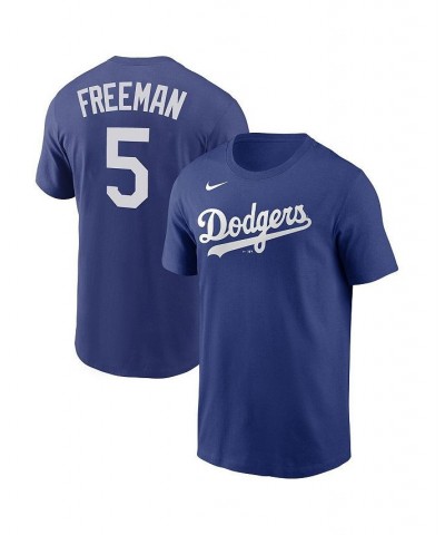 Men's Freddie Freeman Royal Los Angeles Dodgers Player Name & Number T-shirt $23.00 T-Shirts