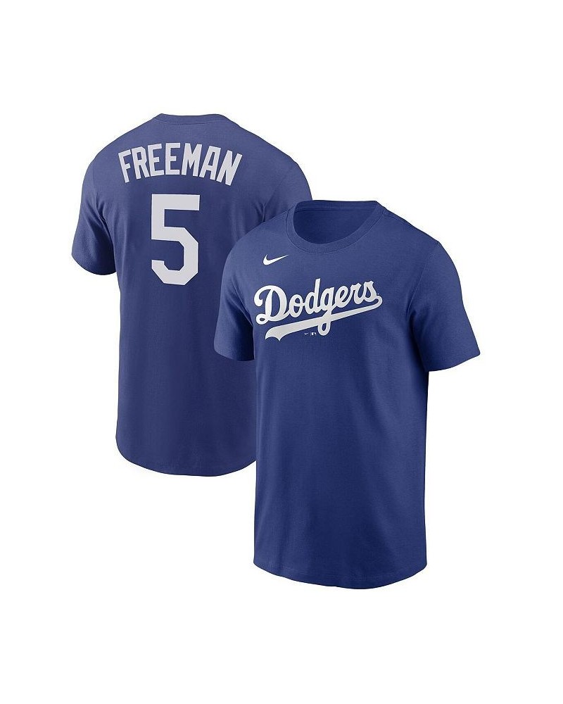 Men's Freddie Freeman Royal Los Angeles Dodgers Player Name & Number T-shirt $23.00 T-Shirts