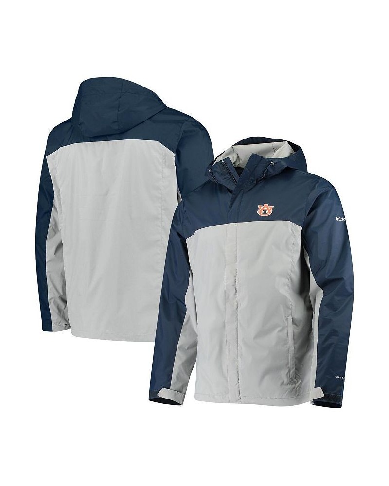 Men's Gray, Navy Auburn Tigers Glennaker Storm Full-Zip Jacket $40.79 Jackets