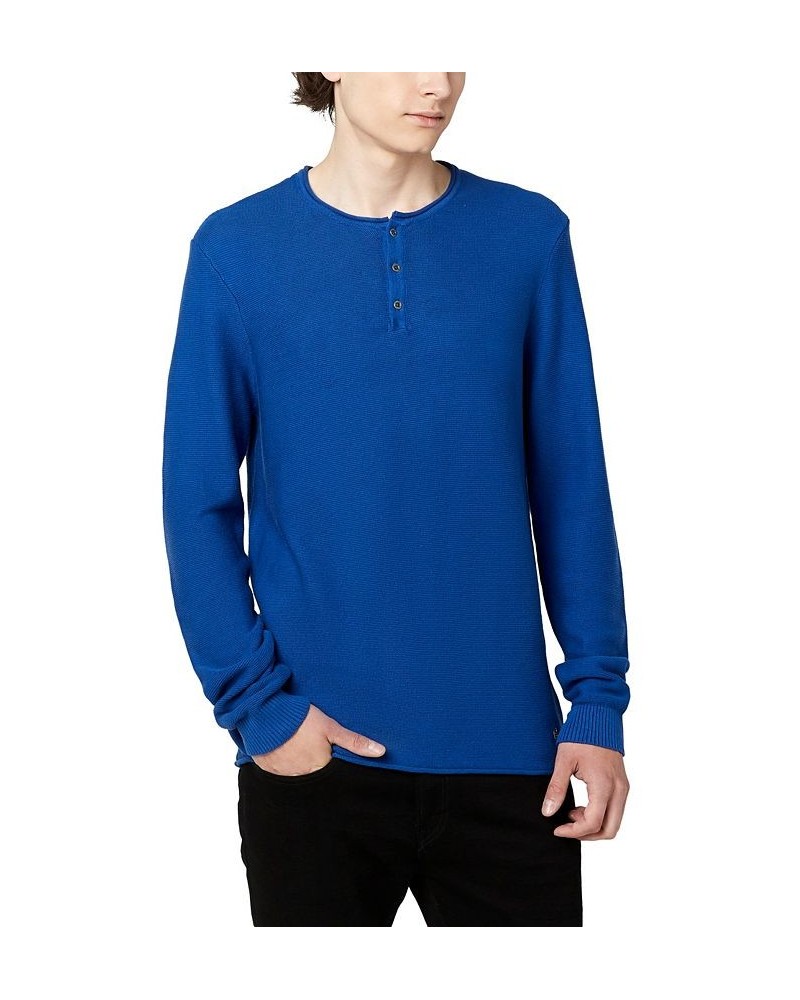 Men's Wamill Long Sleeves Henley Sweater PD04 $20.04 Sweaters