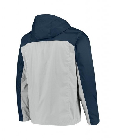 Men's Gray, Navy Auburn Tigers Glennaker Storm Full-Zip Jacket $40.79 Jackets