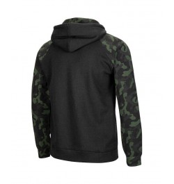 Men's Black Iowa Hawkeyes OHT Military-Inspired Appreciation Camo Raglan Full-Zip Hoodie $44.19 Sweatshirt