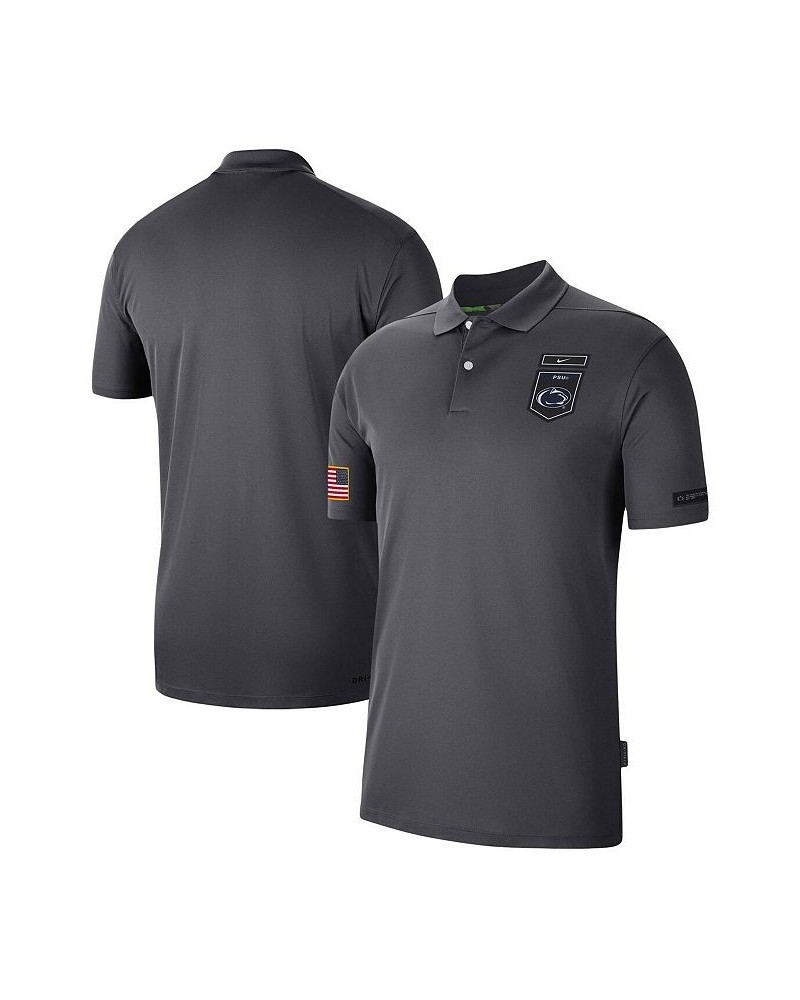 Men's Anthracite Penn State Nittany Lions Victory Military-Inspired Appreciation Performance Polo Shirt $32.76 Polo Shirts