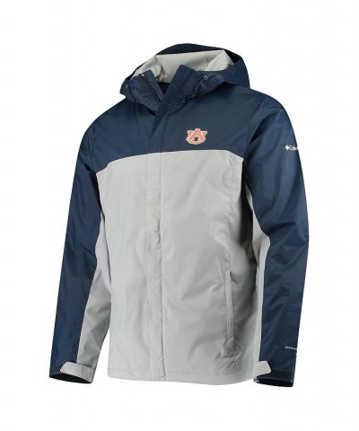 Men's Gray, Navy Auburn Tigers Glennaker Storm Full-Zip Jacket $40.79 Jackets