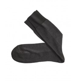 Herringbone Panel Socks Black $12.24 Socks