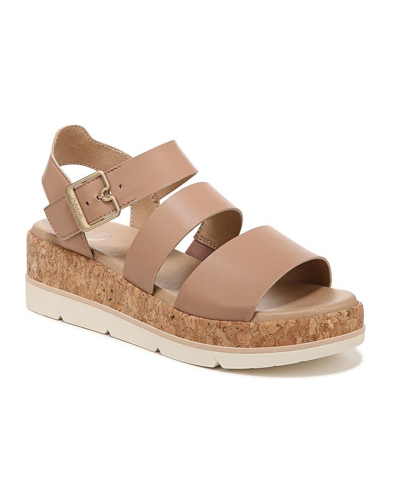 Women's Once Twice Platform Sandals PD05 $33.60 Shoes