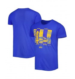 Men's Royal Golden State Warriors City Skyline T-shirt $25.19 T-Shirts