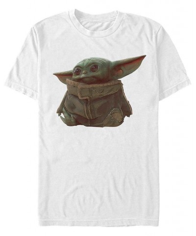 Men's Star Wars The Mandalorian The Child Portrait Short Sleeve T-shirt White $20.29 T-Shirts