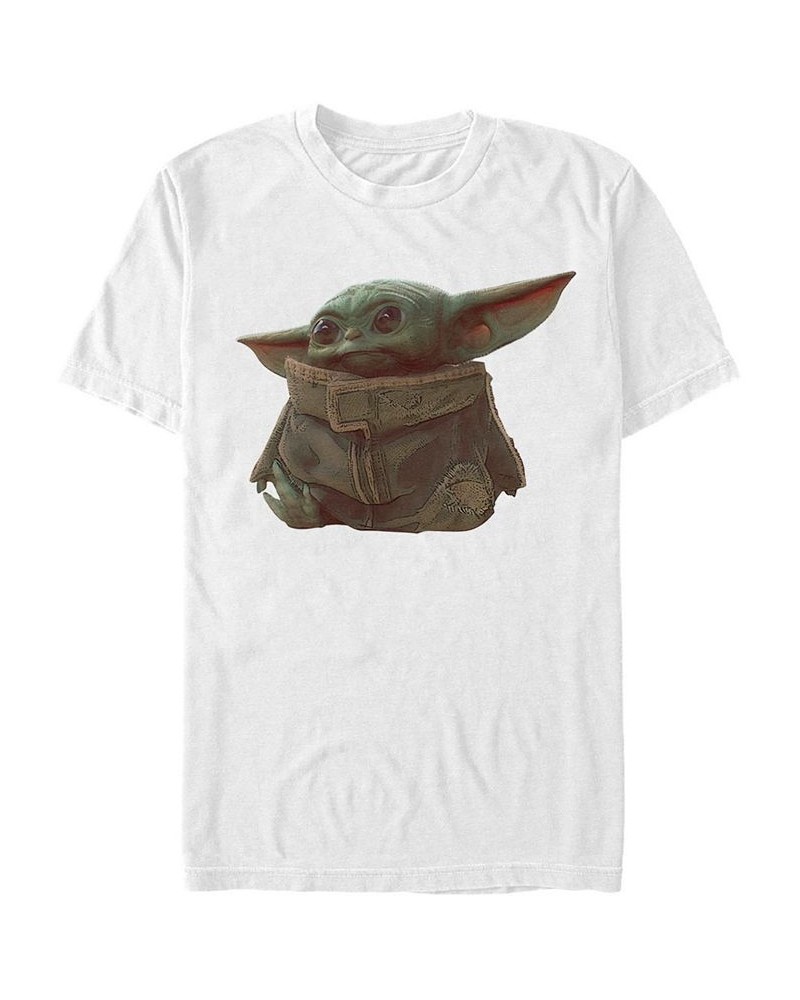 Men's Star Wars The Mandalorian The Child Portrait Short Sleeve T-shirt White $20.29 T-Shirts