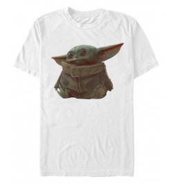 Men's Star Wars The Mandalorian The Child Portrait Short Sleeve T-shirt White $20.29 T-Shirts