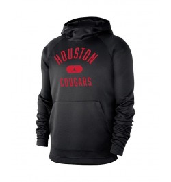 Men's Black Houston Cougars Spotlight Raglan Pullover Hoodie $34.09 Sweatshirt