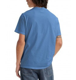 Men's Short Sleeve Crewneck Logo Graphic T-Shirt Blue $16.80 T-Shirts