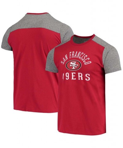 Men's Scarlet, Gray San Francisco 49Ers Field Goal Slub T-shirt $31.34 T-Shirts