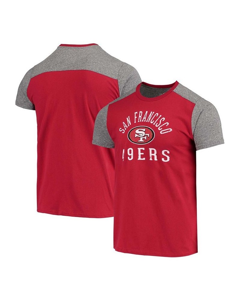 Men's Scarlet, Gray San Francisco 49Ers Field Goal Slub T-shirt $31.34 T-Shirts